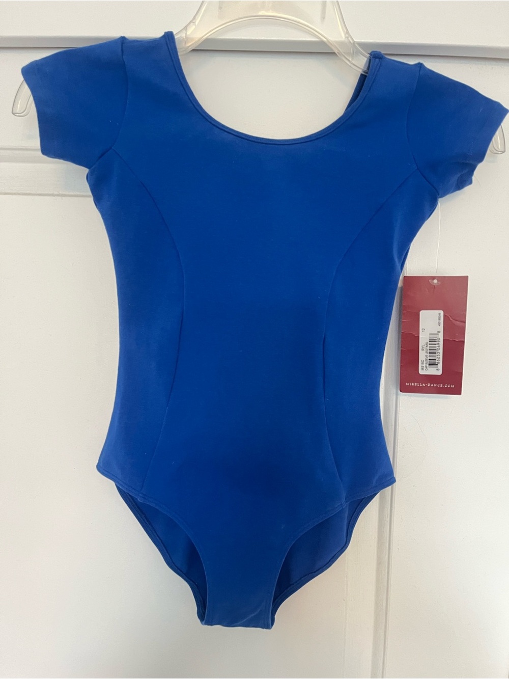 Mirella NWT Royal Blue Ballet Dance Leo Short Sleeve CL 10-12